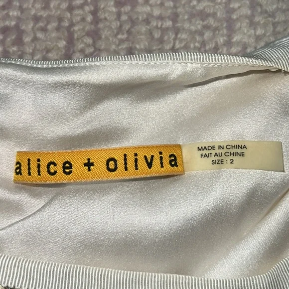 NWT Alice + Olivia Striped Ribbon Dress - Picture 8 of 9